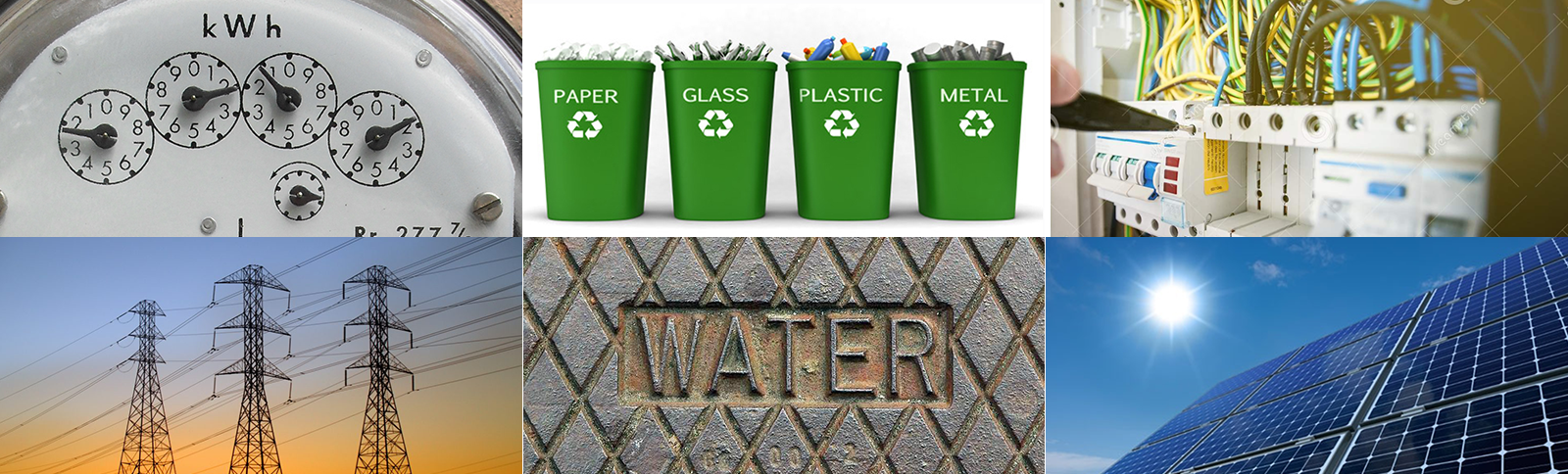 Electric, Water, Recycle, Controls, PV systems 